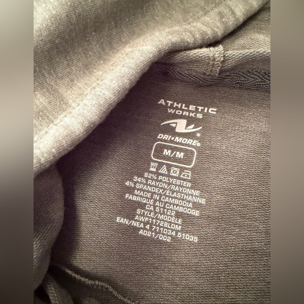 Athletic Works Ladies Dri More Green Heathered Hoodie-Pullover Sweater-Medium - Picture 11 of 12